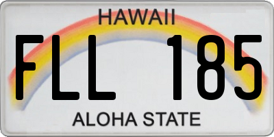 HI license plate FLL185