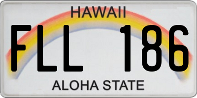 HI license plate FLL186