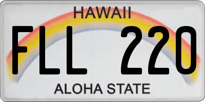 HI license plate FLL220