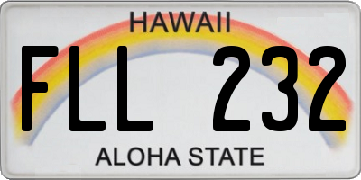 HI license plate FLL232