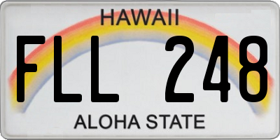 HI license plate FLL248