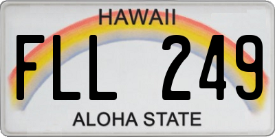 HI license plate FLL249