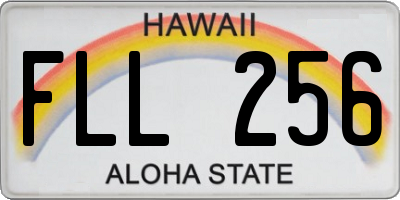 HI license plate FLL256