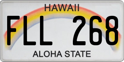 HI license plate FLL268