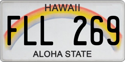 HI license plate FLL269