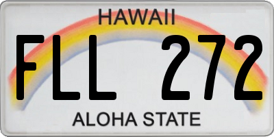 HI license plate FLL272