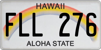 HI license plate FLL276