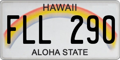 HI license plate FLL290