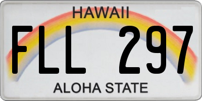 HI license plate FLL297
