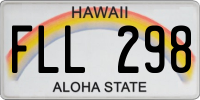 HI license plate FLL298
