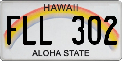 HI license plate FLL302
