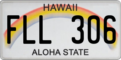 HI license plate FLL306