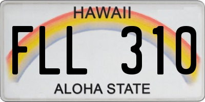 HI license plate FLL310