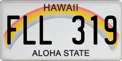 HI license plate FLL319