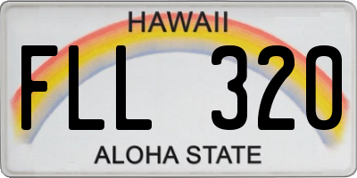 HI license plate FLL320