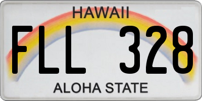HI license plate FLL328