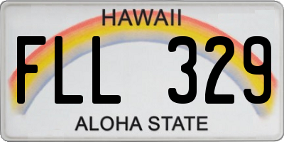 HI license plate FLL329