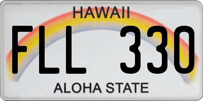 HI license plate FLL330