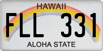 HI license plate FLL331