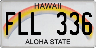 HI license plate FLL336