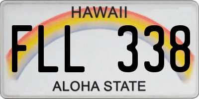 HI license plate FLL338