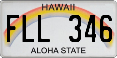 HI license plate FLL346