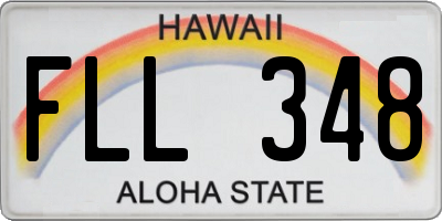 HI license plate FLL348