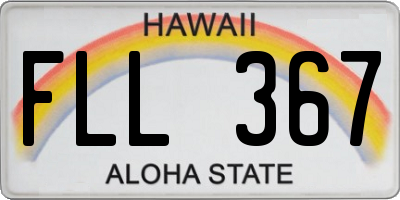 HI license plate FLL367