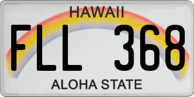 HI license plate FLL368