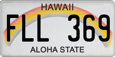 HI license plate FLL369