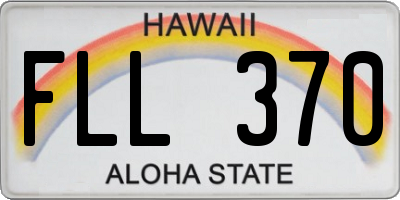 HI license plate FLL370