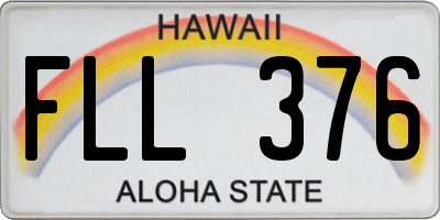 HI license plate FLL376