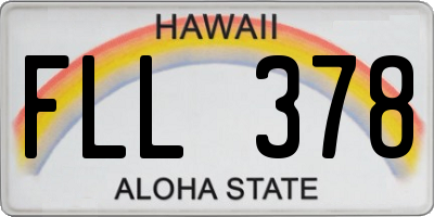 HI license plate FLL378