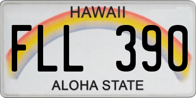 HI license plate FLL390