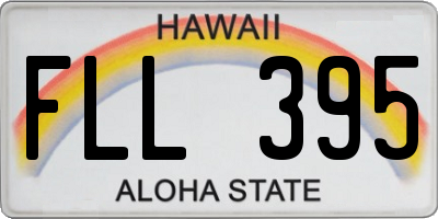 HI license plate FLL395