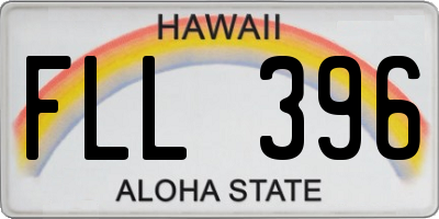 HI license plate FLL396