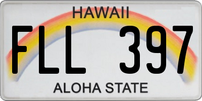 HI license plate FLL397