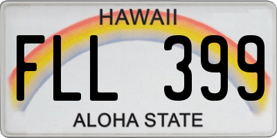 HI license plate FLL399