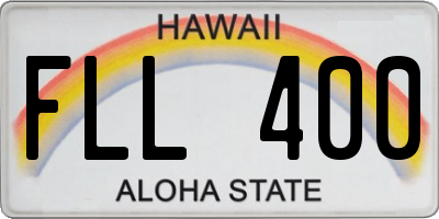 HI license plate FLL400