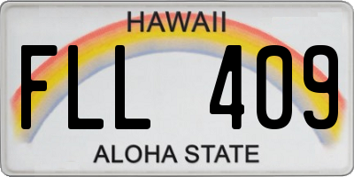 HI license plate FLL409