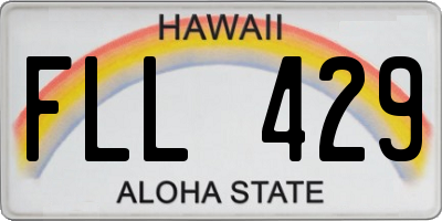 HI license plate FLL429