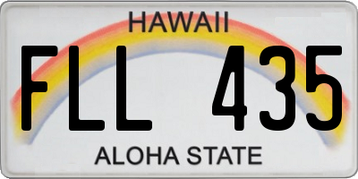 HI license plate FLL435