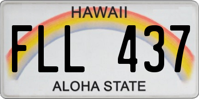 HI license plate FLL437