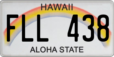 HI license plate FLL438