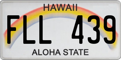 HI license plate FLL439