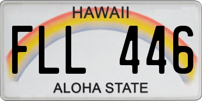 HI license plate FLL446