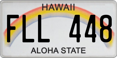 HI license plate FLL448