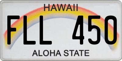 HI license plate FLL450