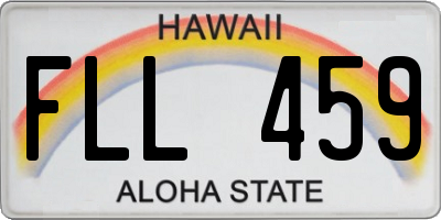 HI license plate FLL459