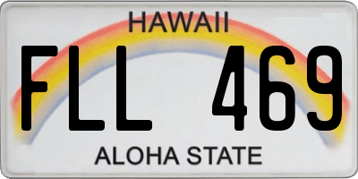 HI license plate FLL469